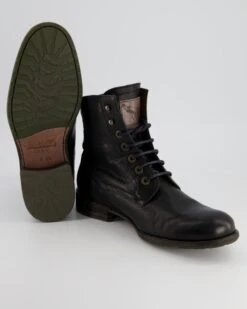 Floris Van Bommel Schnürboots In Schwarz -Tretter Geschaft T 08010000152 pic12