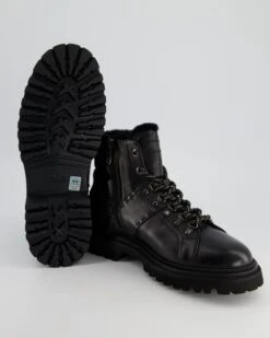 La Martina Schnürboot In Schwarz -Tretter Geschaft T 08010000198 pic12